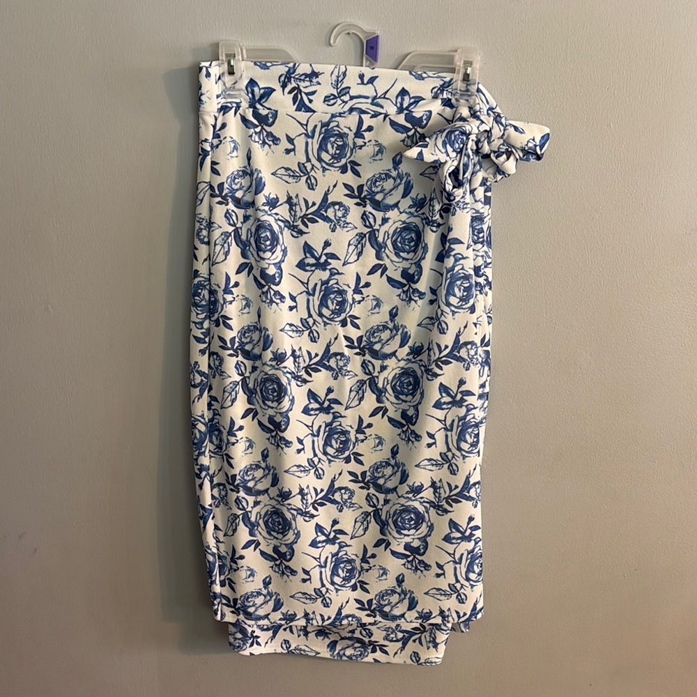 Faux Wrap Skirt